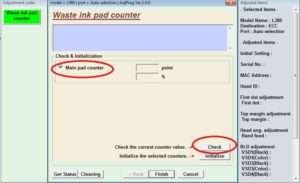 Reset Epson L382 printer with Epson adjustment program