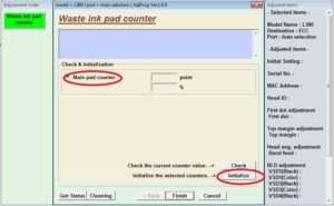 Reset Epson L382 printer with Epson adjustment program