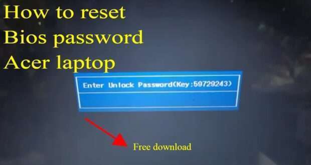How to reset bios password Acer laptop